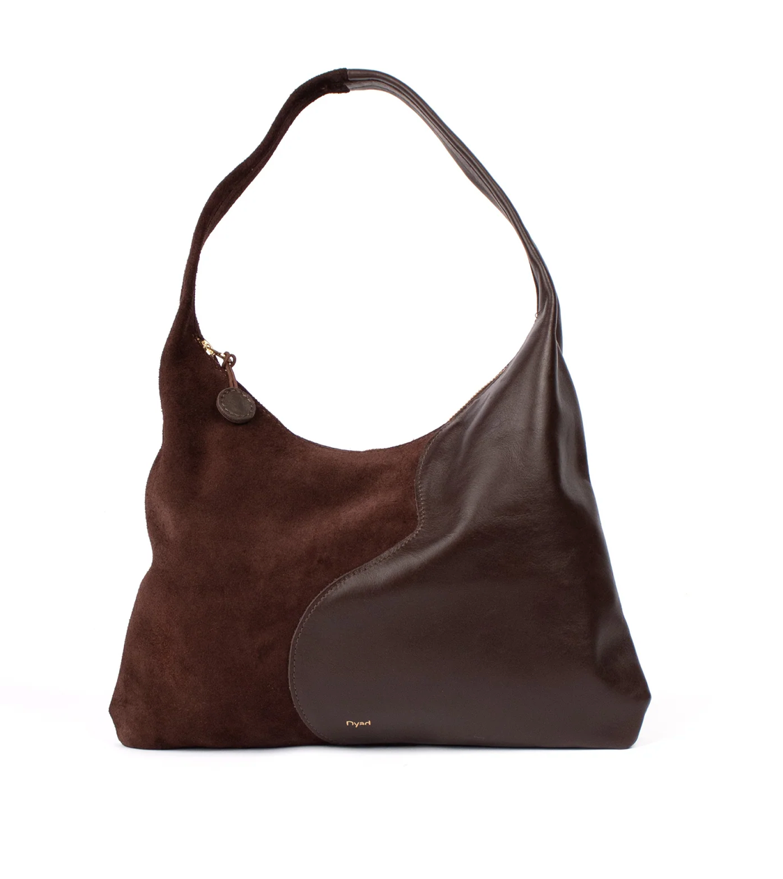 Libra Shoulder Bag- Chocolate Suede