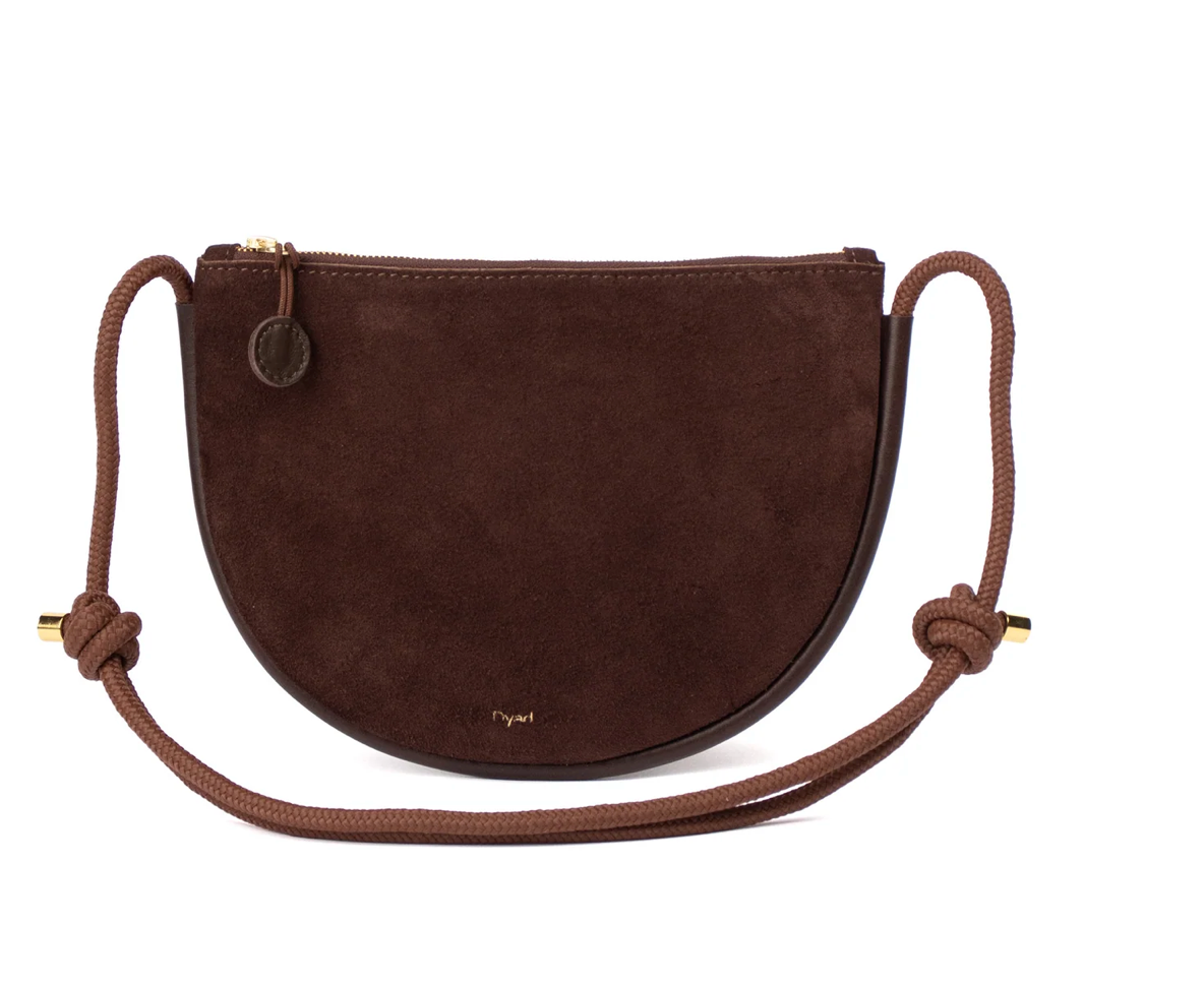 Selene Bag- Chocolate Suede
