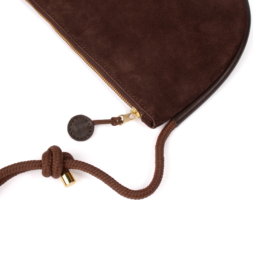 Selene Bag- Chocolate Suede