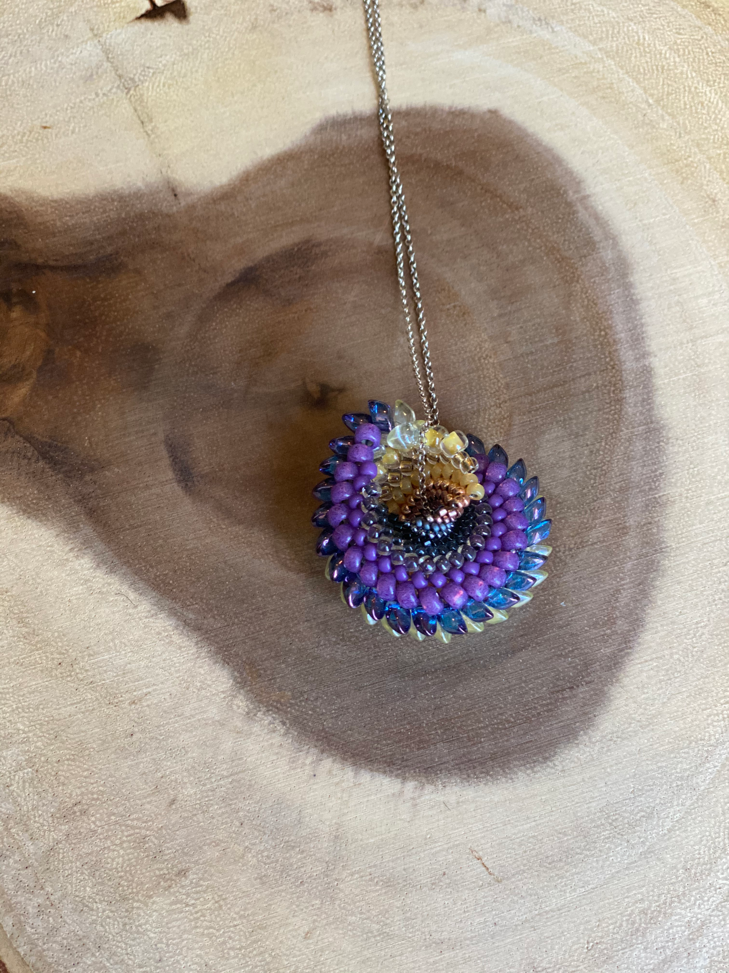 Coil Glass Bead Necklace