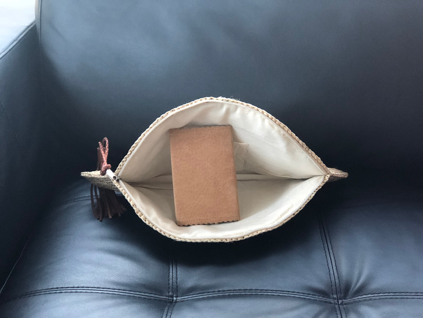 Neutral Raffia Clutches