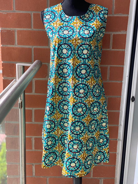 Wax Print Shift Dresses