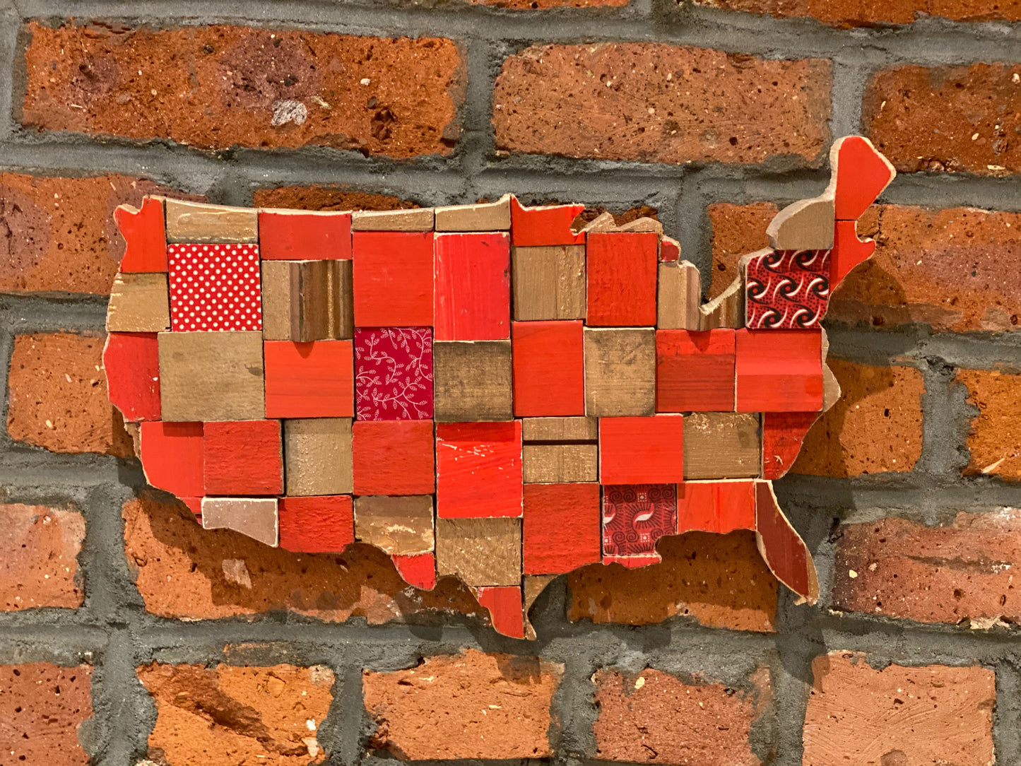 United States Woooden Wall Art