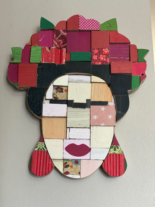 Frida Kahlo Wood Art Piece