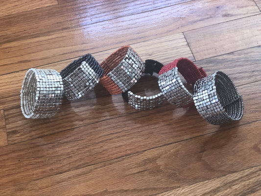Retro Beaded Cuff Bracelets