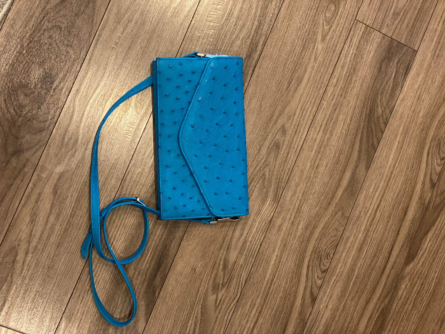 Envelope Ostrich Cross Body/ Clutch Bag