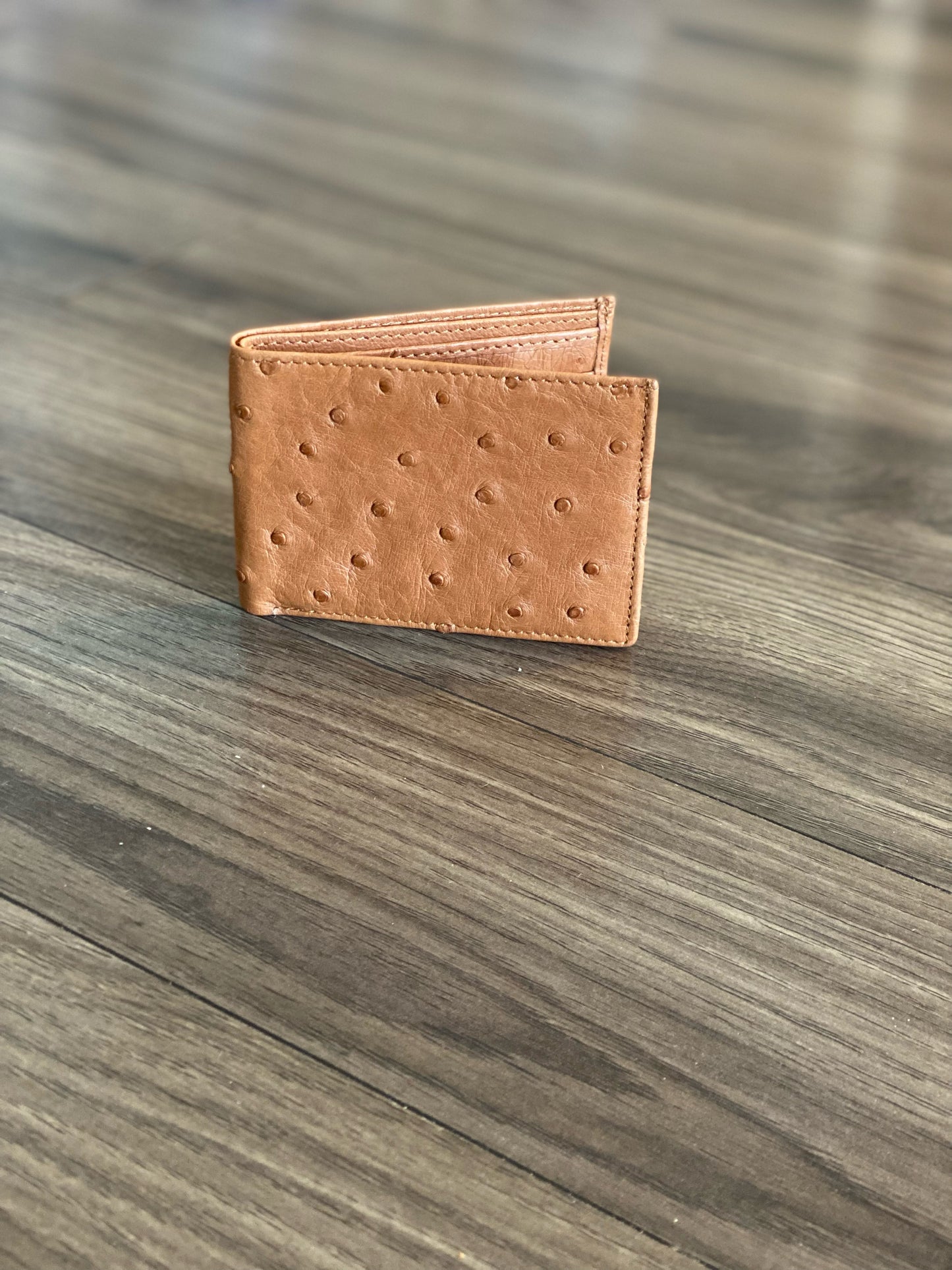 Ostrich Wallet: Mens Bifold Slim