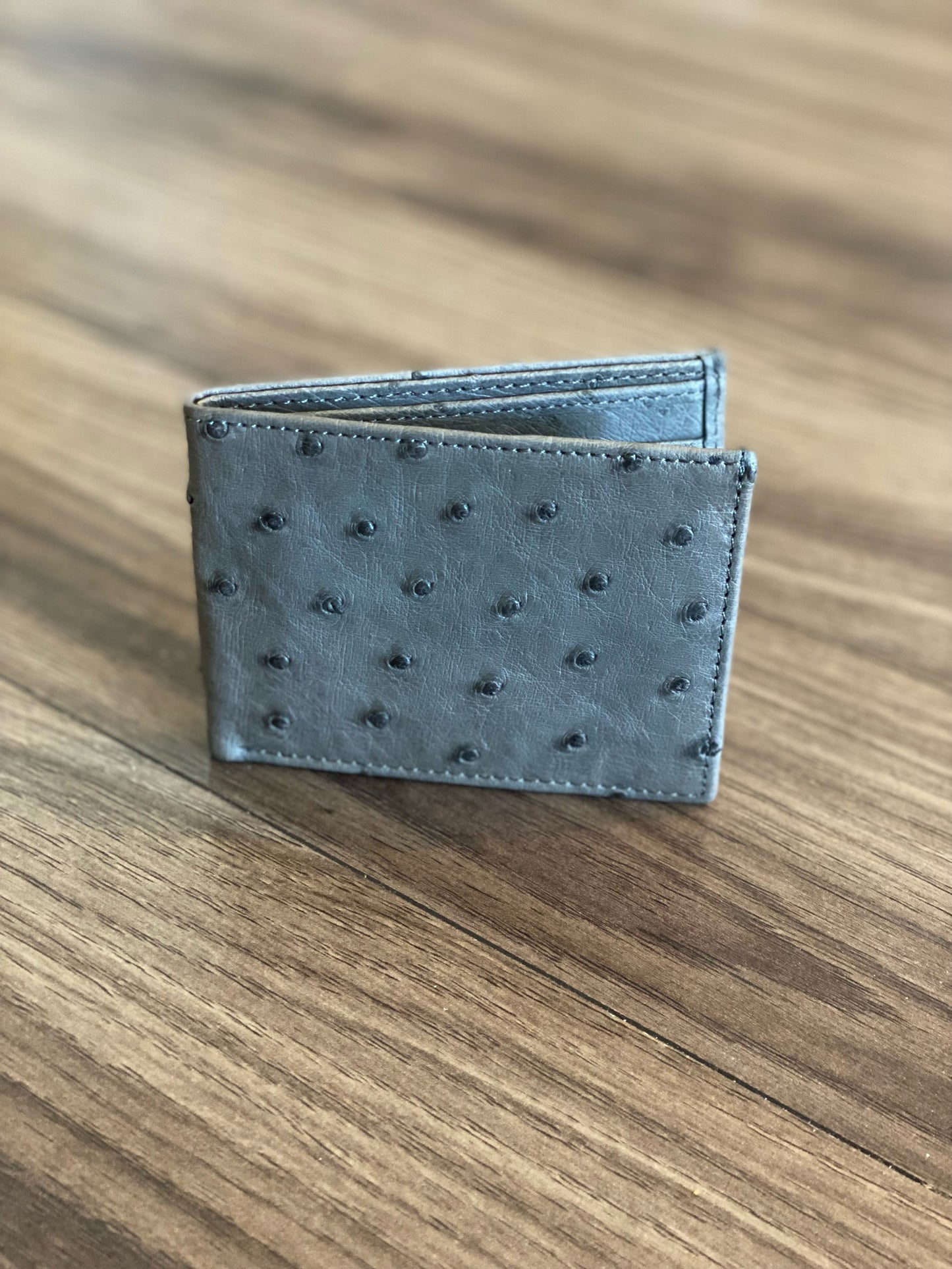 Ostrich Wallet: Mens Bifold Slim