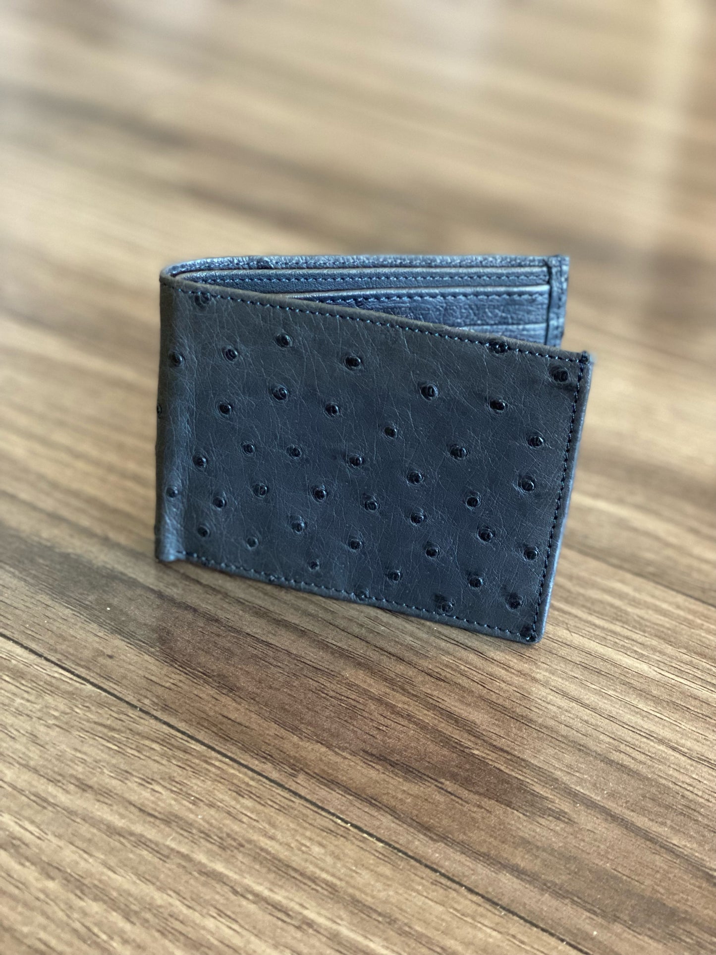 Ostrich Wallet: Mens Bifold Slim