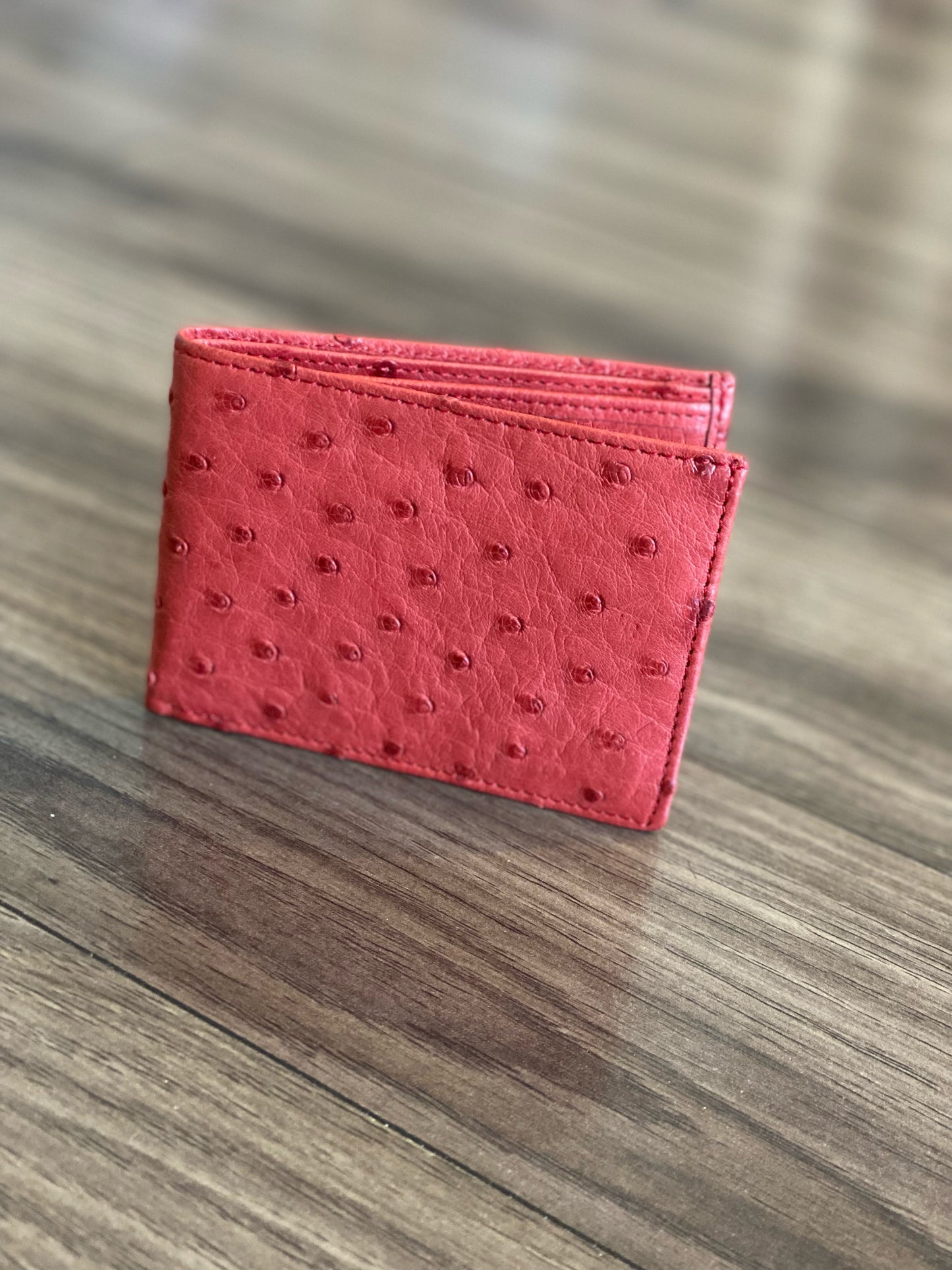 Ostrich Wallet: Mens Bifold Slim