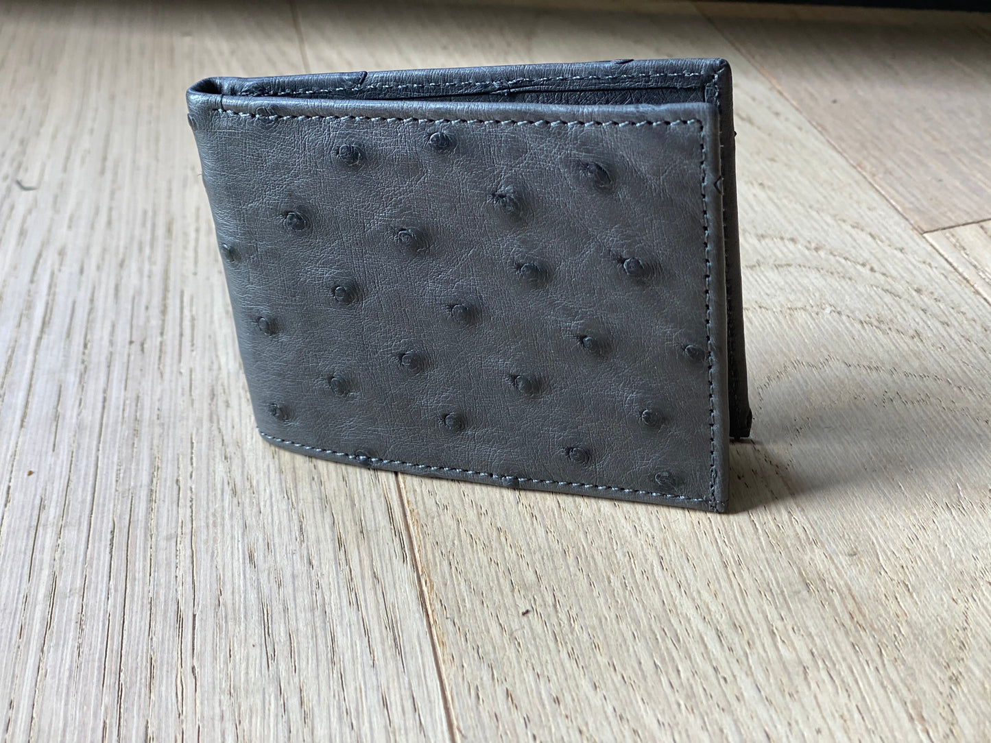 Ostrich Wallet: Mens Bifold Slim