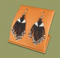 Feather Beaded Earrings