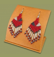 Feather Beaded Earrings