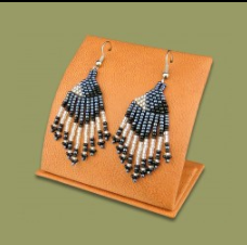 Feather Beaded Earrings