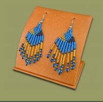 Feather Beaded Earrings