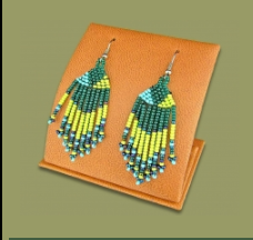 Feather Beaded Earrings