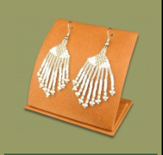 Feather Beaded Earrings