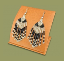 Feather Beaded Earrings