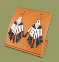 Feather Beaded Earrings