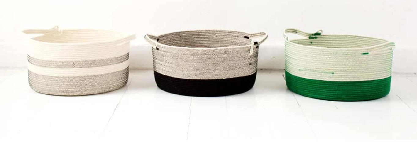 Cotton Handle Baskets