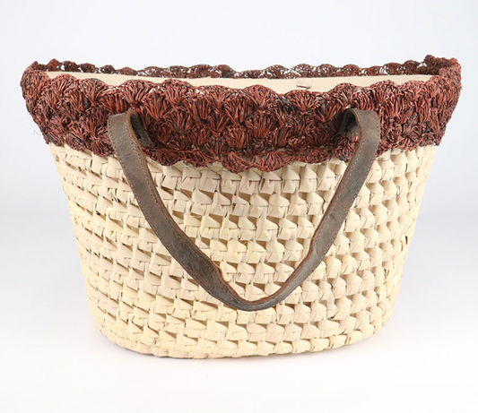 Satrana and Raffia Bucket Bag