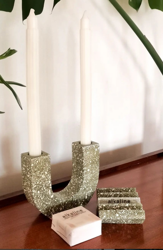 Candlestick Holders- Olive