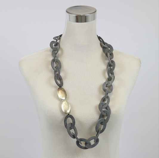 Modern Link Statement Necklace