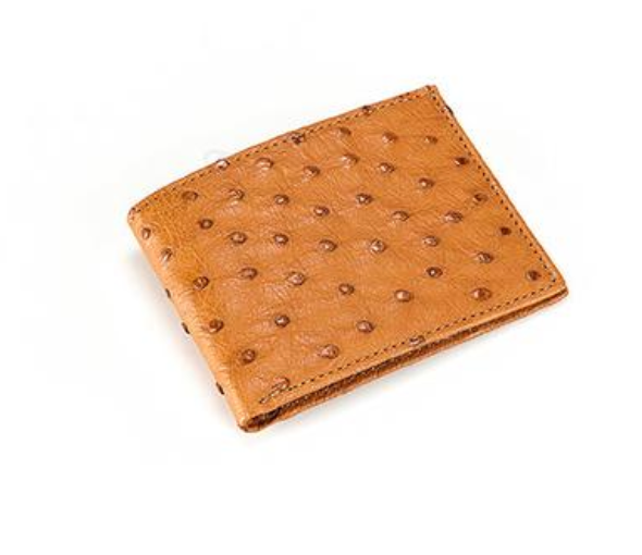 Ostrich Wallet: Mens Bifold Slim