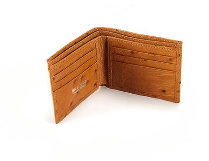 Ostrich Wallet: Mens Bifold Slim