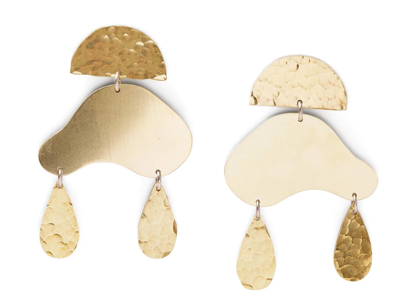 Cloud Brass Earrings